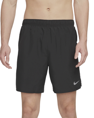 Nike Mens Dri-Fit Challenger 7" Brief Lined Shorts | Black