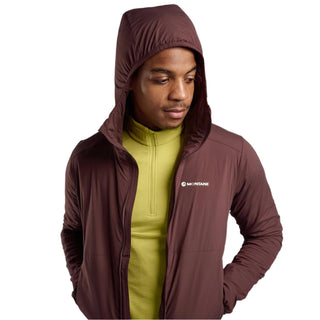 Montane Mens Fireball Lite Hoodie | Dark Garnet