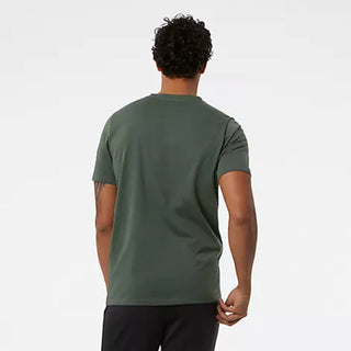 New Balance Mens Heathertech Tee | Deep Olive Heather