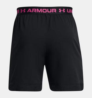 Under Armour Mens Vanish Woven 6" Shorts | Black/Astro Pink