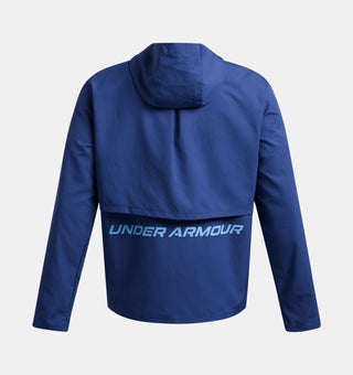 Under Armour Mens Launch Hooded Jacket | Tech Blue/Horizon Blue