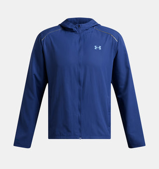 Under Armour Mens Launch Hooded Jacket | Tech Blue/Horizon Blue