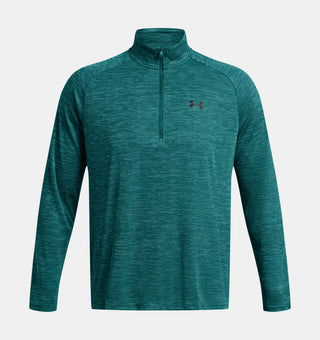 Under Armour Mens Tech Textured 1/2 Zip | Horizon Blue