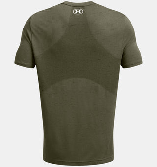 Under Armour Mens Vanish Seamless SS Tee | Marine OD Green/White