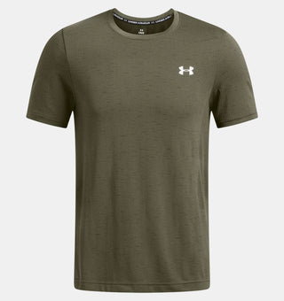 Under Armour Mens Vanish Seamless SS Tee | Marine OD Green/White