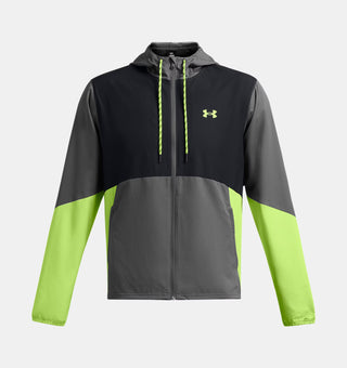 Under Armour Mens Icon Legacy Windbreaker | Castlerock/Morph Green