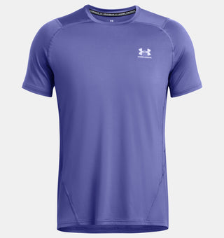 Under Armour Mens Heatgear Fitted Graphic Tee | Starlight/Celeste