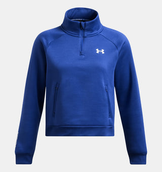 Under Armour Womens Armour Fleece Pro 1/4 Zip | Tech Blue