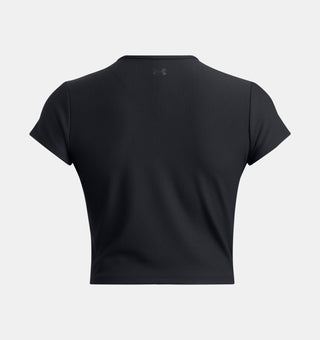 Under Armour Womens Meridian Rib Baby Tee | Black