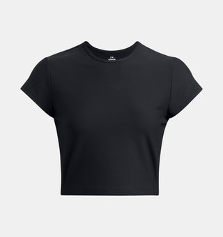 Under Armour Womens Meridian Rib Baby Tee | Black