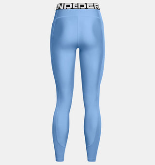 Under Armour Womens HeatGear Ribbed Leggings | Horizon Blue/White