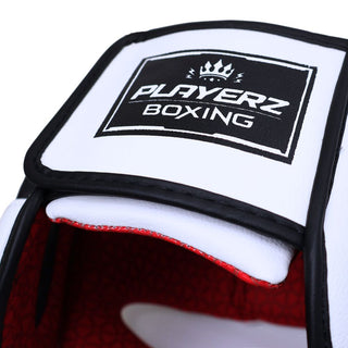 Playerz SparTech Pro Boxing Headguard | White