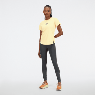 New Balance Womens AT N-Vent Tee | Solar Flare