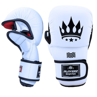 Playerz SparTech MMA Sparring Gloves | White