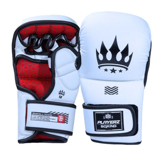 Playerz SparTech MMA Sparring Gloves | White