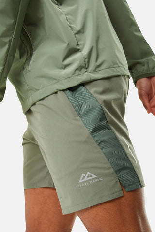 Trailberg Mens Racer 2.0 Shorts | Thyme/Agave Green