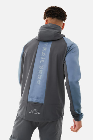 Trailberg Mens Rapid Dash Hoodie | Ombre Blue/China Blue