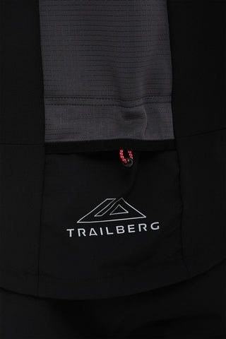 Trailberg Mens Rapid Dash Hoodie | Black/Asphalt