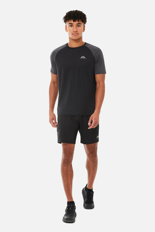 Trailberg Mens Rapid Dash Tee | Black/Asphalt