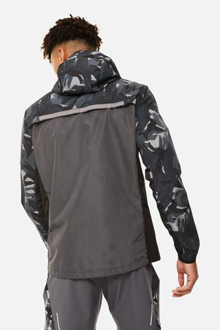 Trailberg Mens Triathlon Camo Windbreaker | Grey Camo