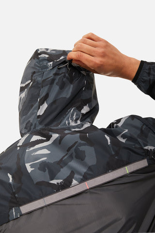 Trailberg Mens Triathlon Camo Windbreaker | Grey Camo