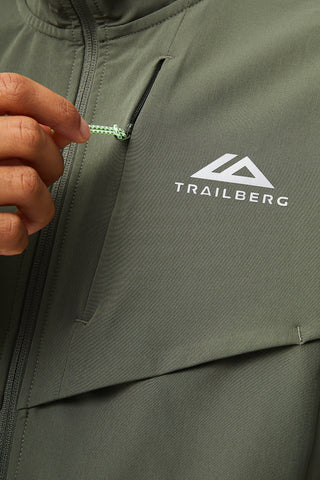 Trailberg Rapid Dash Hoodie | Thyme/Agave Green