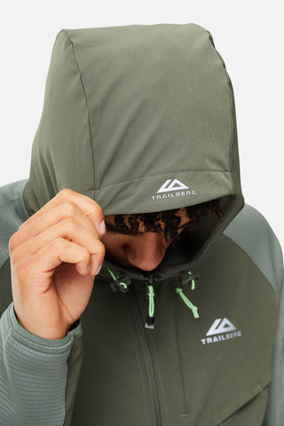 Trailberg Rapid Dash Hoodie | Thyme/Agave Green