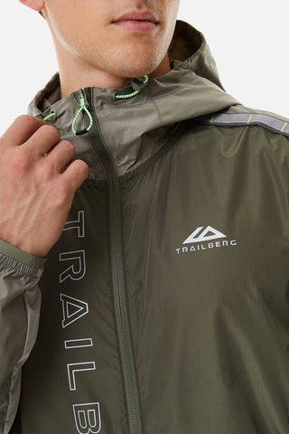 Trailberg Mens Triathlon Windbreaker | Beetle/Vetiver