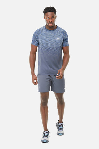 Trailberg Mens Summit Seamless Tee | Ombre Blue/China Blue