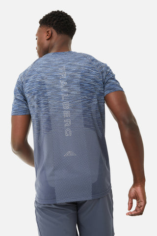 Trailberg Mens Summit Seamless Tee | Ombre Blue/China Blue