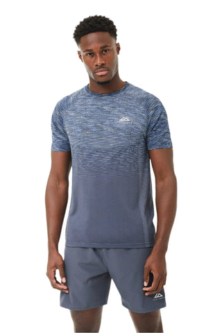 Trailberg Mens Summit Seamless Tee | Ombre Blue/China Blue