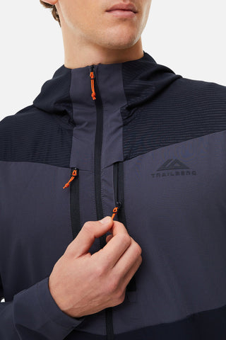 Trailberg Mens Elbrus 3.0 Hood | Ombre Blue/Salute