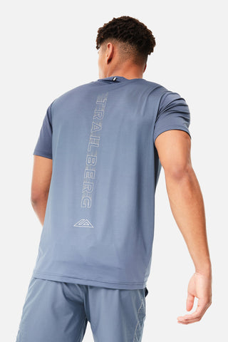 Trailberg Mens Gradient Tee | Ombre Blue/China Blue