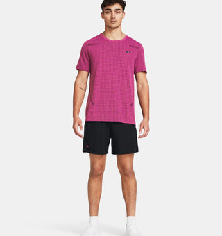 Under Armour Mens Vanish Woven 6" Shorts | Black/Astro Pink