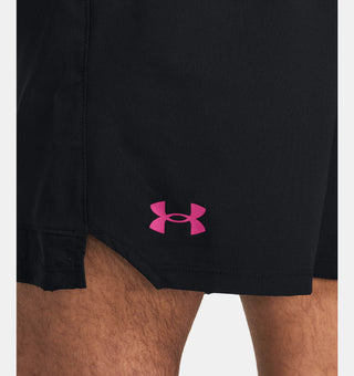 Under Armour Mens Vanish Woven 6" Shorts | Black/Astro Pink