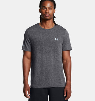 Under Armour Mens Seamless Stride Short Sleeved Tee | Tetra Grey/Reflective