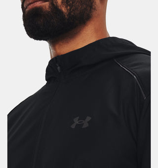 Under Armour Mens Launch Hooded Jacket | Black