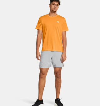 Under Armour Mens Launch 7" Shorts | Mod Grey/Nova Orange