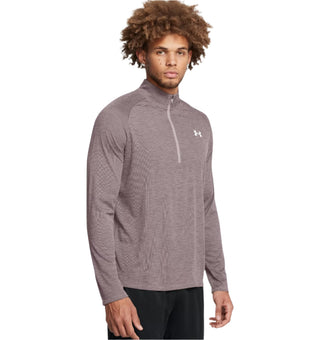 Under Armour Mens Tech Textured 1/2 Zip | Tetra Grey