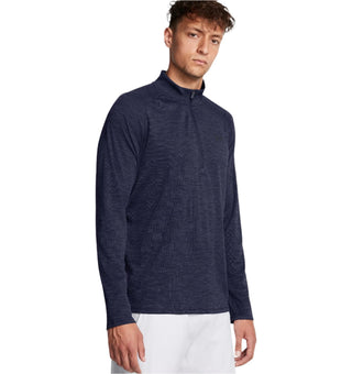 Under Armour Mens Tech Textured 1/2 Zip | Midnight Navy