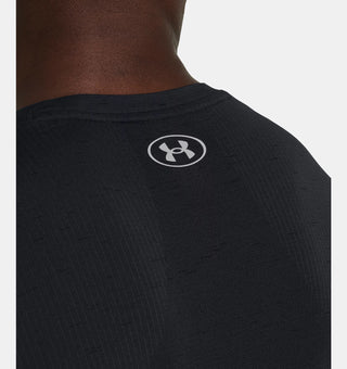 Under Armour Mens Vanish Seamless SS Tee | Black/Mod Grey