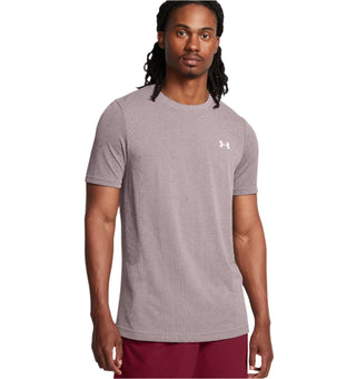 Under Armour Mens Vanish Seamless SS Tee | Tetra Grey/White