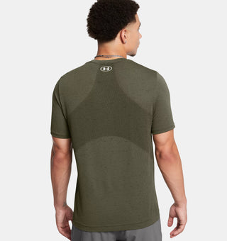 Under Armour Mens Vanish Seamless SS Tee | Marine OD Green/White