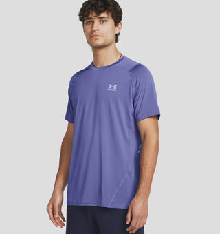 Under Armour Mens Heatgear Fitted Graphic Tee | Starlight/Celeste