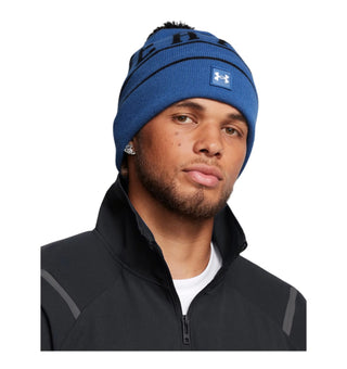 Under Armour Halftime Pom Beanie Midnight | Tech Blue/Black