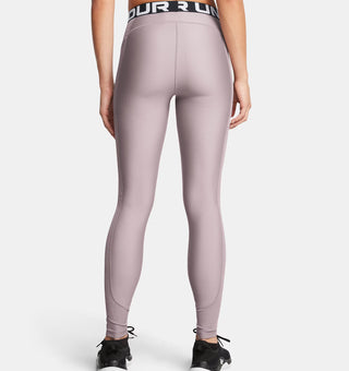 Under Armour Womens HeatGear Ribbed Leggings | Tetra Gray/White