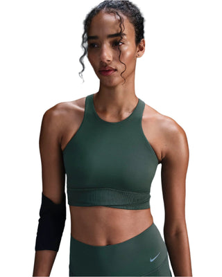 Nike Womens One Twist Light Support Sports Bra | Vintage Green/Vintage Green/White