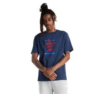 New Balance Mens Athletics Relaxed Choice Tee | NB Navy