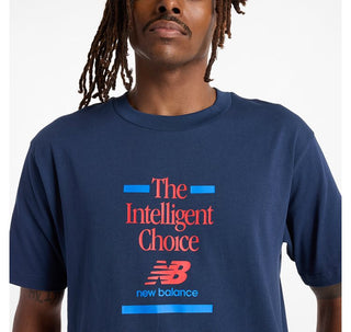 New Balance Mens Athletics Relaxed Choice Tee | NB Navy