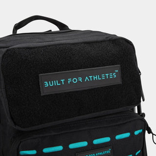 Built For Athletes Small Gym Bag (25L) | Black/Aqua